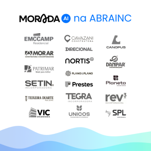 Empresas associadas à ABRAINC que são clientes da Morada.ai: BRNPAR, Canopus, Cavazani, Direcional, Emccamp, Morar, Nortis, Patrimar, Planeta, Plano&Plano, Prestes, Rev3, Setin, SPL, Tegra, Teixeira Duarte, Unicos e Vic Engenharia.