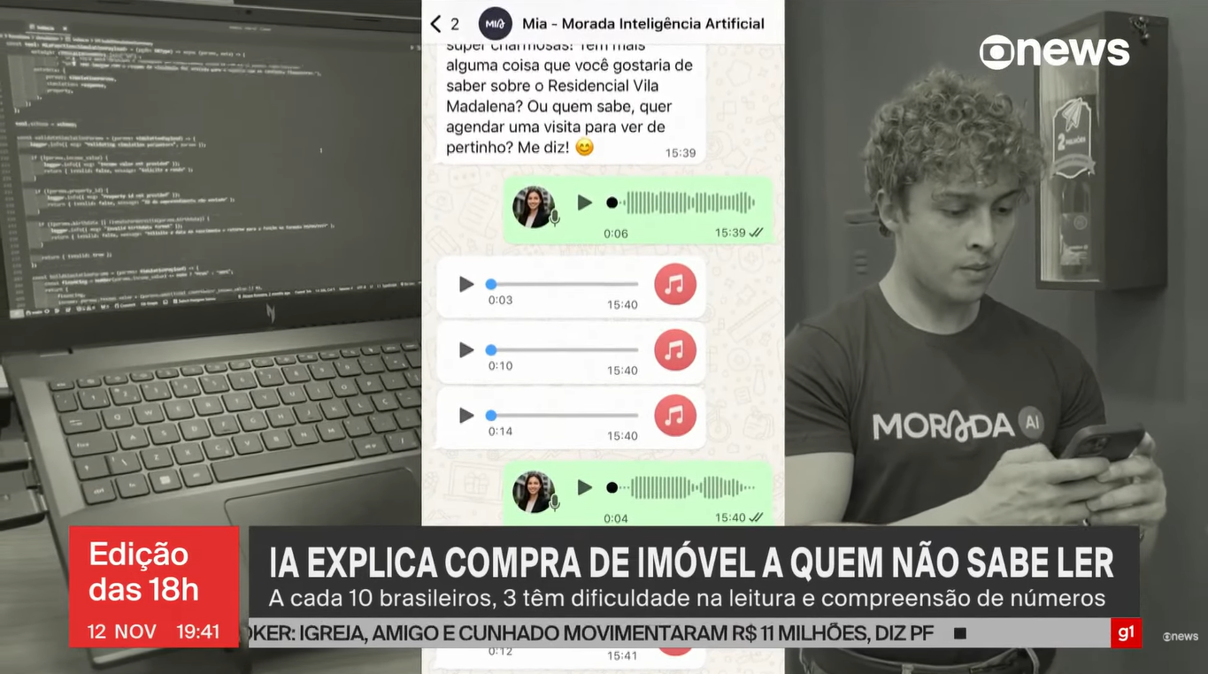 Morada.ai na GloboNews: inteligência artificial que aproxima brasileiros do sonho da casa própria