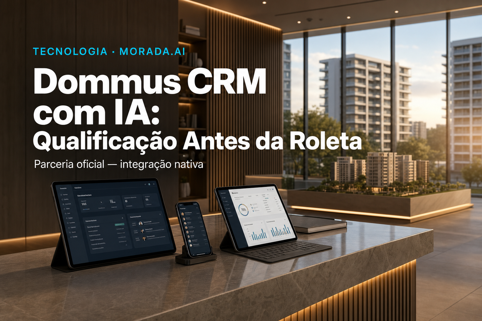Dommus CRM com IA: Qualificação Automática Antes da Roleta