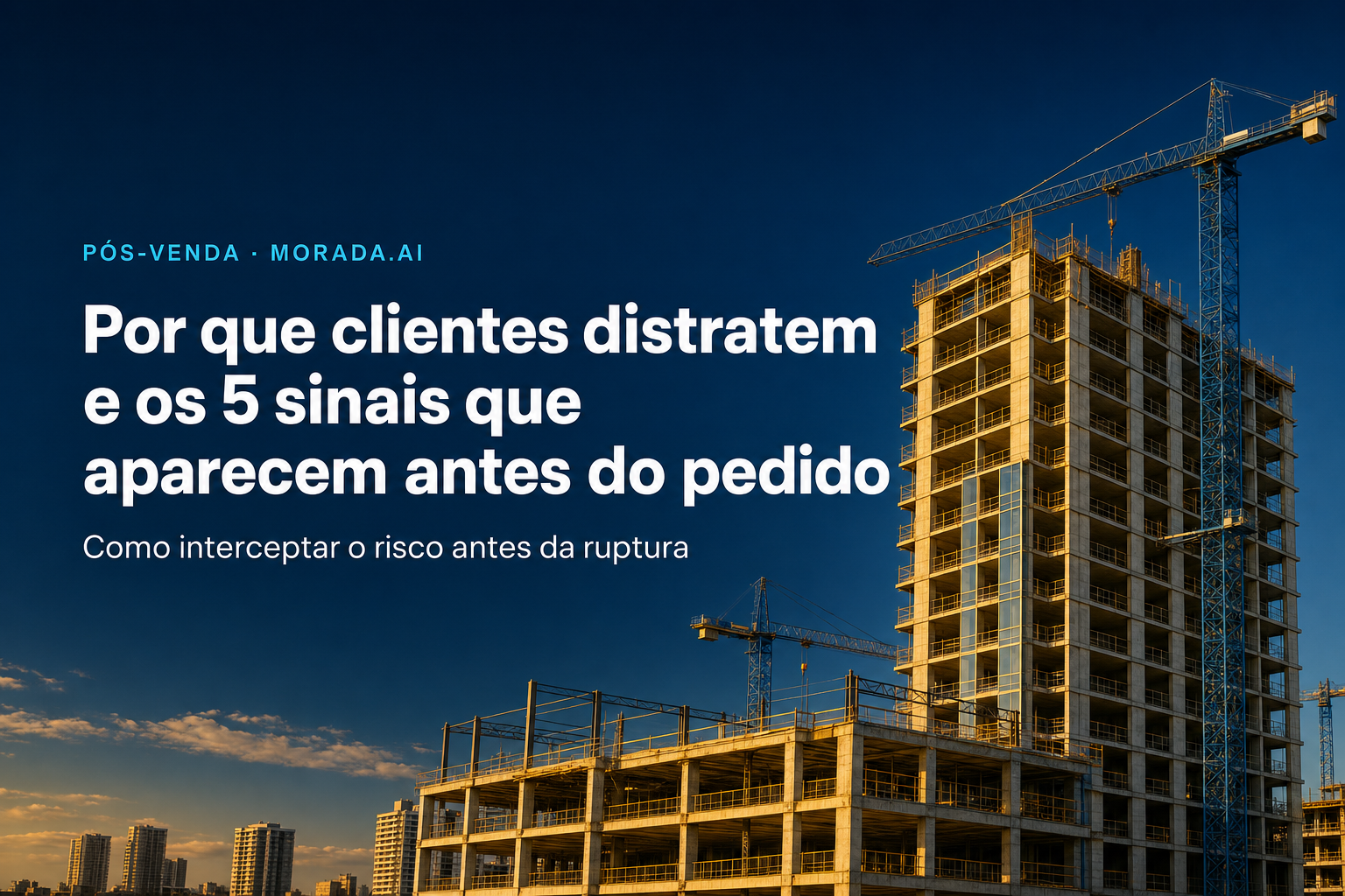Por que clientes distratam — e os 5 sinais que aparecem antes do pedido